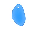 Pacific Blue Beach-Style Glass Freeform Drop 16-23x25-30mm