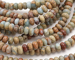 Impression Jasper Rondelle 5x8mm