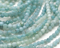 Amazonite (AA) Faceted Round 4mm