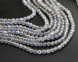 Labradorite (AA) Faceted Round 4mm