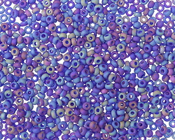 Matte Rainbow Sapphire Round 11/0 Seed Bead