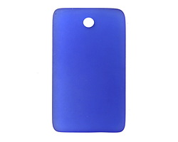 Royal Blue Beach-Style Glass Bottle Curve Rectangle 19x33mm