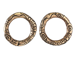 Green Girl Bronze Mystic Ring 26mm