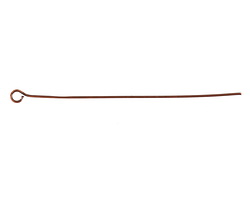 Antique Copper (plated) Eyepin 2", 24 gauge