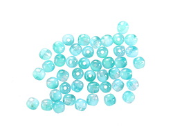 Czech Glass Aquamarine Waters Round Druk 3mm