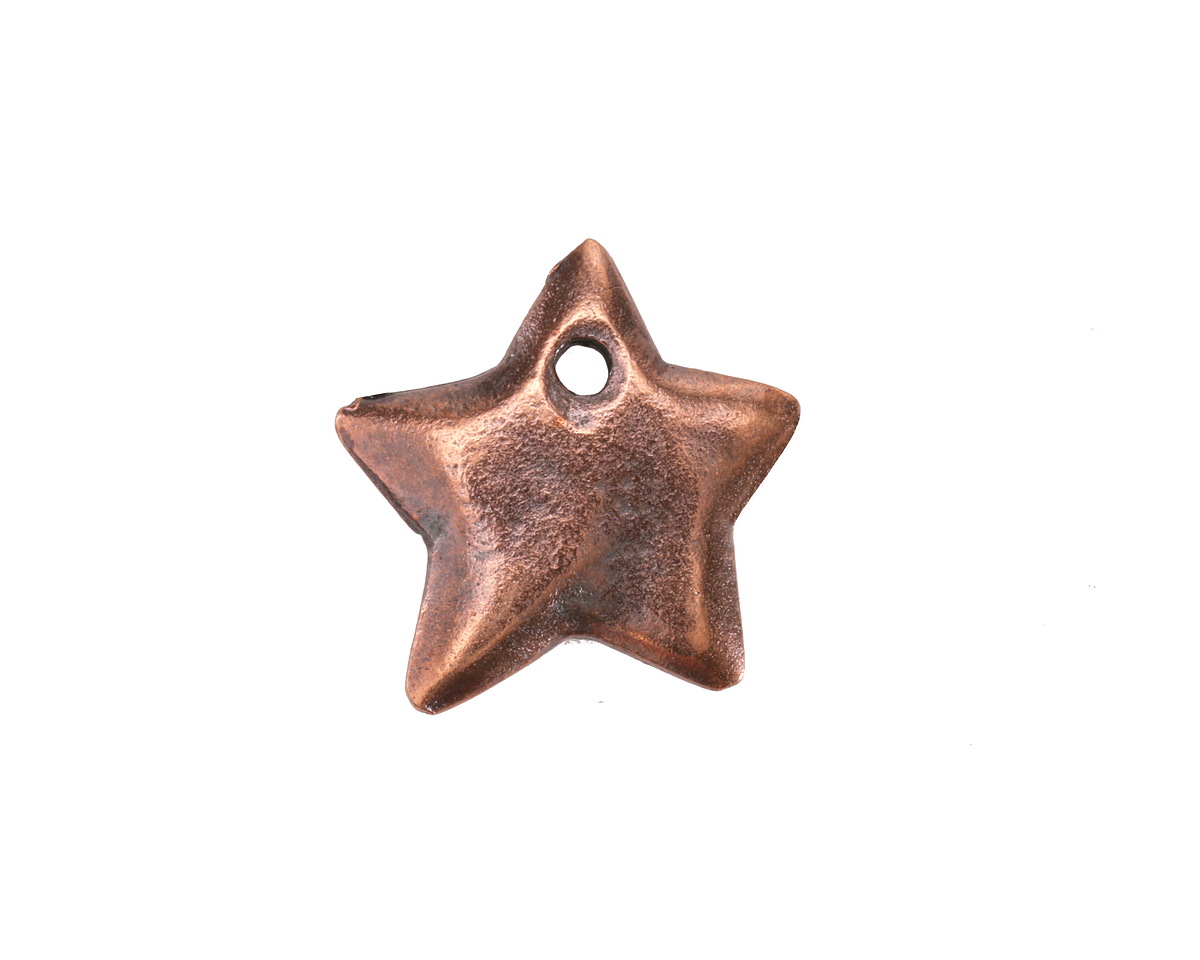 Mykonos Antique Copper (plated) Star Drop 18mm