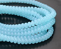 Aqua Opal Glass Rondelle 5x8mm