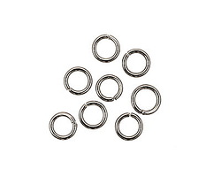 Gunmetal Round Jump Ring 6mm, 18 gauge