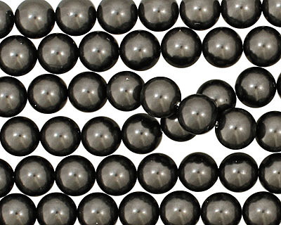 Charcoal Shell Pearl Round 8mm