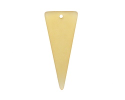 Desert Gold Beach-Style Glass Bottle Shard Slice 15-16x36-37mm