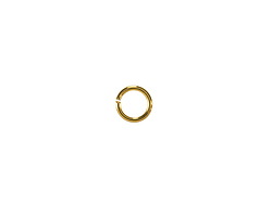 Gold (plated) Jump Ring 6mm, 20 gauge