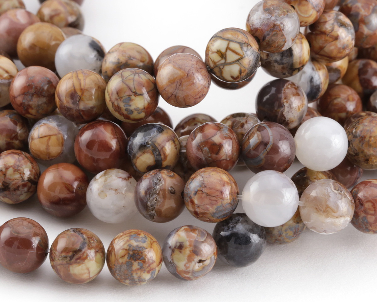 Thunder Egg Agate Round 10mm