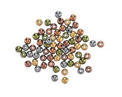 Czech Glass Shiny Autumn Metallics Round Druk 3mm