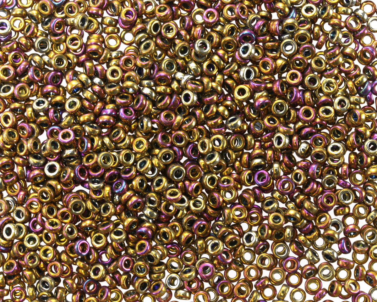 Miyuki Metallic Purple Gold Iris Spacer Bead 2.2mm