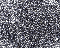 Metallic Hematite Round 11/0 Seed Bead