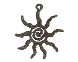 Universal Ironworks Rusted Iron Southwestern Sun Focal 62x55mm