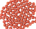 Czech Glass ColorTrends: Terra Cotta Blaze Round 4mm