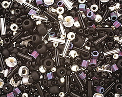 TOHO Yozora Jet/Silver Seed Bead Mix