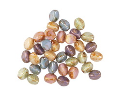 Czech Glass Fruit Cake Pinch Bead 5x4mm