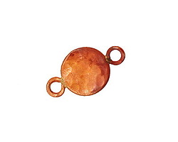 Patricia Healey Copper Flat Circle Link 23x13mm