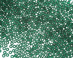 TOHO Transparent Frosted Green Emerald Round 11/0 Seed Bead