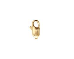 Satin Hamilton Gold (plated) Lobster Clasp 12x5mm