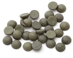 Matte Mushroom Resin Round Cabochon 6.5mm