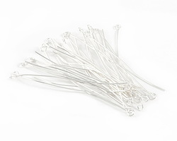 Silver (plated) Eye Pin 2", 22 gauge