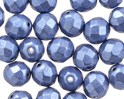 Czech Glass ColorTrends: Sueded Gold Provence Fire Polished Round 8mm