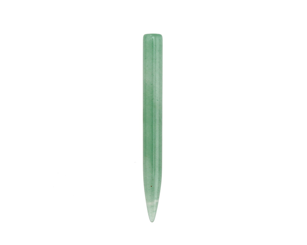 Green Aventurine Thin Spike Focal (No Drill Hole) 5x42-46mm