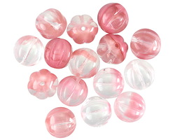 Czech Glass Ballerina Melon Round 8mm