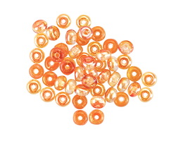 Czech Glass Champagne Druk Rondelle 2.5x4mm