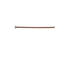 Antique Copper (plated) Headpin 1", 21 gauge