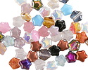 Czech Glass Multi Color Star 6mm