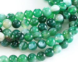Emerald Line Agate Round 8mm