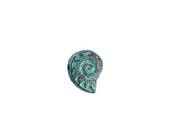 Mykonos Copper (plated) Patina Tribal Nautilus 10x13mm