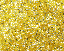 Miyuki Delica Silver Lined Yellow (DBS0145) 15/0 Seed Bead