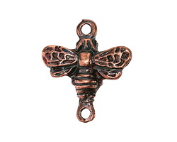 Mykonos Antique Copper (plated) Honey Bee Focal Link 27x24mm