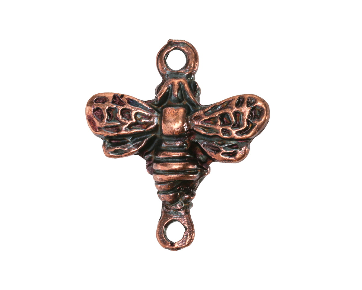 Mykonos Antique Copper (plated) Honey Bee Focal Link 27x24mm