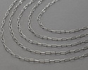 Stainless Steel Small Paperclip Chain, 7.9x2.3mm links, 25ft Spool