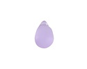 Periwinkle Beach-Style Glass Teardrop Focal 14x10mm