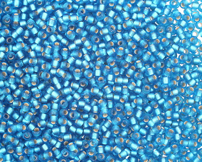 TOHO Dark Aquamarine (with Frosted Silver Lining) Round 11/0 Seed Bead