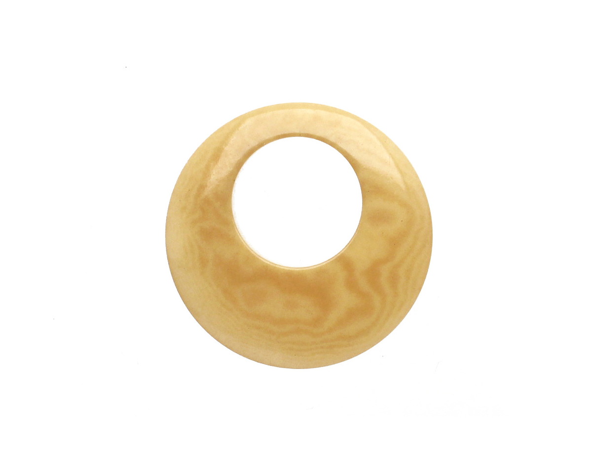 Tagua Nut Parchment Gypsy Hoop 25mm