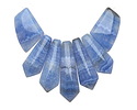 Denim Blue Agate Pendant Set 20-45mm