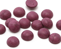 Matte Ruby Resin Round Cabochon 8mm