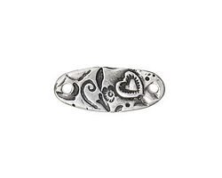 TierraCast Antique Pewter (plated) Amor Bar Connector Link 22x9mm