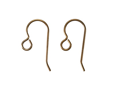 Vintaj Natural Brass French Earwires 10x20mm