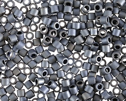 Miyuki Delica Matte Metallic Silver Gray (DBL0307) 8/0 Seed Bead