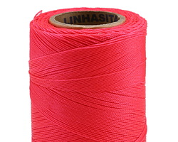 Linhasita Neon Pink (328) Waxed Polyester Cord PE-1 0.35mm