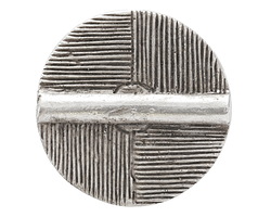 Mykonos Antique Silver (plated) Crop Circle Medallion 38mm